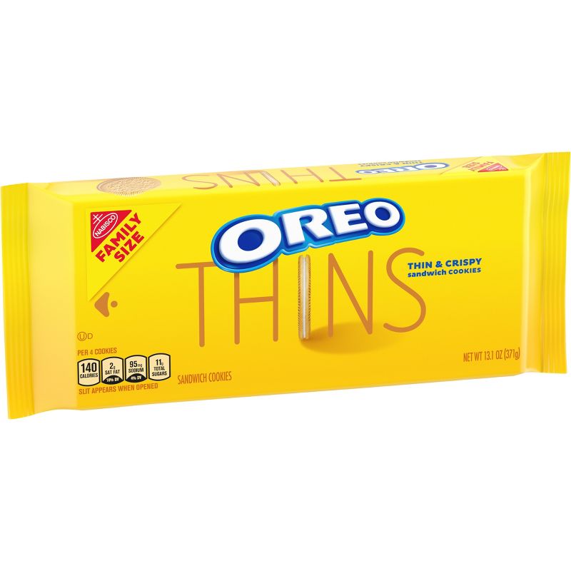 OREO Thins Golden Sandwich Cookies Family Size - 13.1oz, 4 of 14