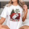 Funny Fat Santa Couch T‑Shirt, Just Waiting for Christmas Tee for Lazy Holiday Season White 3XL - 4 of 4
