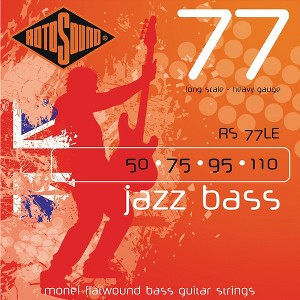 Rotosound RS77LE Heavy Gauge Jazz Bass Monel Flat Wound Strings - 1 of 2
