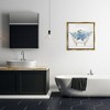 Stupell Industries Chic Bathtub with Hydrangea Blossoms Floating Frame Canvas Art, Gold, 25" x 25" - 3 of 4