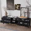 ORRD Modern Mid-Century Media Console with 4 Drawers, TV Stand for 75" TVs & Entertainment Center with Cable Management - 4 of 4