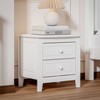 NicBex Classic Wood Nightstand End Table with 2 Drawers for Bedroom and Living Room - 3 of 4