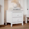 NicBex Classic Wood Nightstand End Table with 2 Drawers for Bedroom and Living Room - image 3 of 4