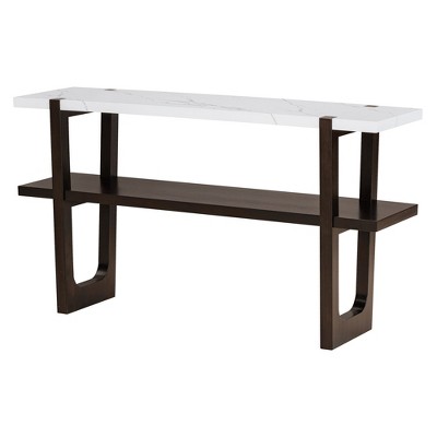NicBex 54"Console Table with Open Storage Shelf Narrow Long Entryway Table with for Entryway,Hallway,Living Room