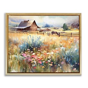 Stupell Industries Horse in Farmhouse Meadow, 31" x 25" - 1 of 4