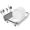 LunaLulinlk Over The Sink Expandable Dish Drying Rack, Dish Drainer,Dish Rack in Sink with Utensil Silverware Storage Holder - 3 of 4