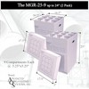Advanced Organizing Systems - MGR-25-9 (2pkg) Roll File Storage Box - Corrugated 25x17.5x17.5 With 9 Compartments - 4 of 4