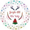 Men's Design By Humans Christmas Jingle All The Way Snowflake Circle By famenxt Tank Top - 2 of 3