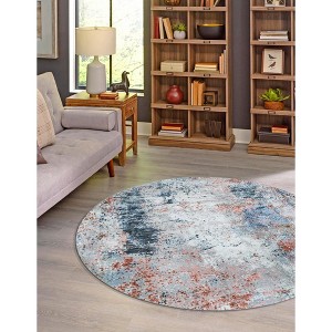 Unique Loom Kamala Washable Collection Area Rug - cloud 9 - 1 of 4
