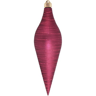 Christmas by Krebs Bayberry Pink Shatterproof Christmas Long Drop Ornament 12.5" (320mm)