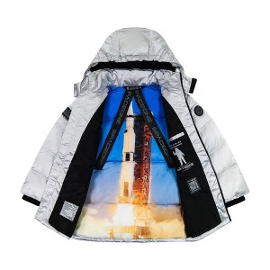 Andy & Evan  Kids Space One Galactic Puffer Jacket. - 1 of 4