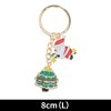 Unique Bargains Christmas Keychain Double Ring Zinc Alloy Colorful 3.15" 1 Pc - 2 of 4