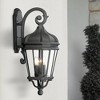 Minka Lavery Vintage Outdoor Wall Light Fixture Black 4-Light 33 1/2" Clear Beveled Glass for Post Exterior Deck Porch Yard Patio - 2 of 2