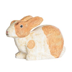 Transpac Paper Mache Laying Easter Bunny Home Decorations Easter - 1 of 2
