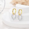 14K Gold Plated Sterling Silver Butterfly Pearl Drop Earrings, Hypoallergenic Dainty Elegant Jewelry with Gift Box (6mm) - 4 of 4