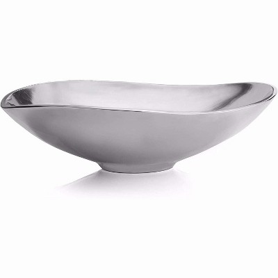 Nambe Cradle Alloy Bowl, Chillable Salad Serving Bowl for Entertaining & Home Décor,15 L x 9 H,
