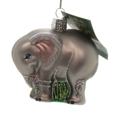 baby elephant christmas ornament