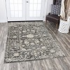 Rizzy Home Alora Decor Swagger Distressed Medallion Floral Rectangle Rug Gray - 2 of 4
