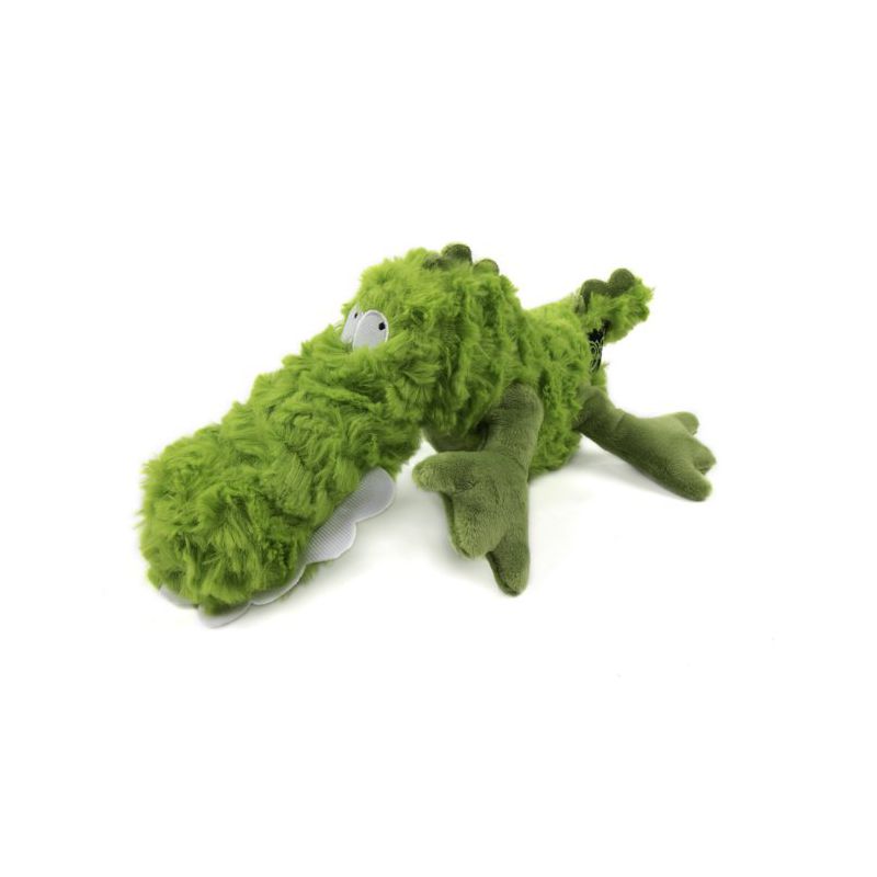 goDog PlayClean Gator Squeaker Plush Pet Toy for Dogs & Puppies, 1 of 5