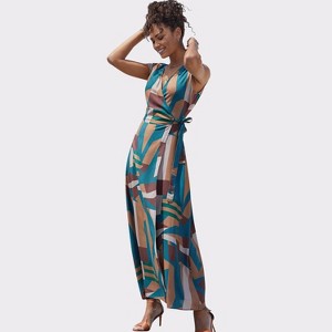Women's Wrap Maxi Dress - LASCANA - 1 of 4