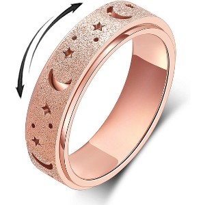 Anxiety Ring for Women Spinner Ring Fidget Ring Fidget Toys Adults Steel Spinner Rings for Anxiety Fidget Rings for Women Anxiety Fidget Ring - 1 of 4