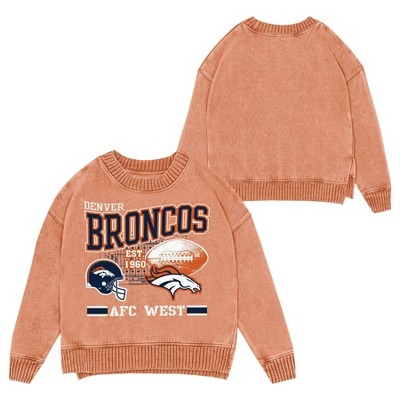 NFL Denver Broncos Women's Long Sleeve Fashion Fleece Sweatshirt