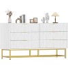 Modern Chests of Drawers 6-Drawer Fabric Dresser Organizer Chest, Compact Storage Chest for Bedroom, Closet & Living Room - 2 of 4