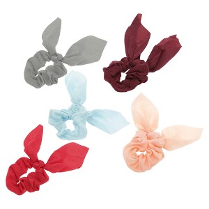 Unique Bargains Solid Rabbit Ears Hair Ties 5 Pcs - 1 of 4