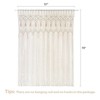 Aoibox Large Boho Woven Macrame Curtain for Window Doorway, Handmade Bohemian Decor, 51"W x 70"L, Privacy Protection - 3 of 4