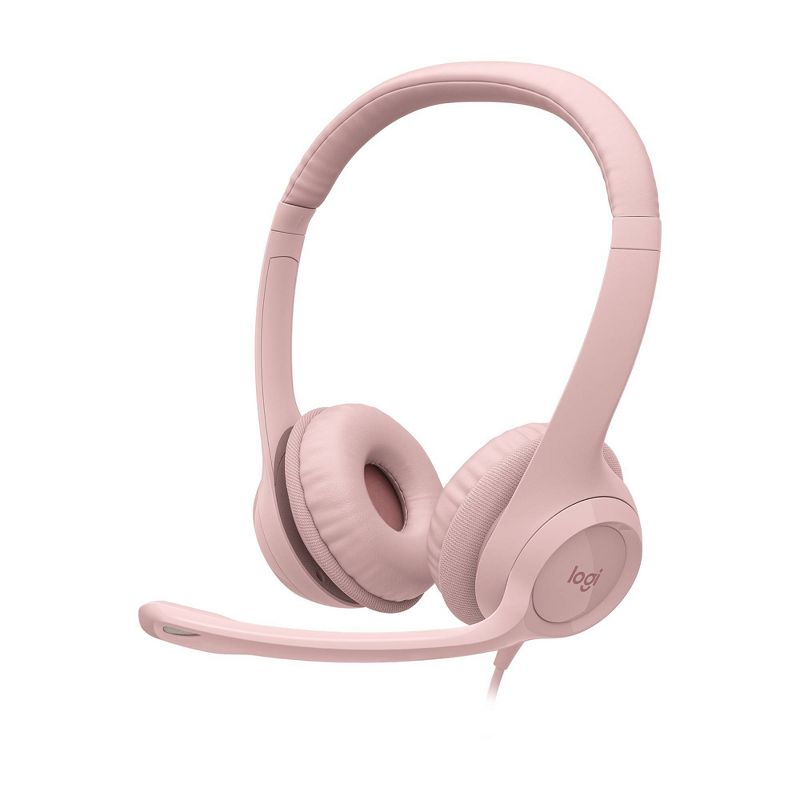 Logitech H390 USB Wired Headset - Rose Pink, 3 of 13