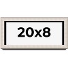 PosterPalooza | Panoramic Minimalist Shadow Box Silver Picture Frame - UV Acrylic, Backing, Hanging Hardware - 2 of 4