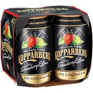 Kopparberg Strawberry & Lime Cider - 4pk/11.2 fl oz Cans - 1 of 3