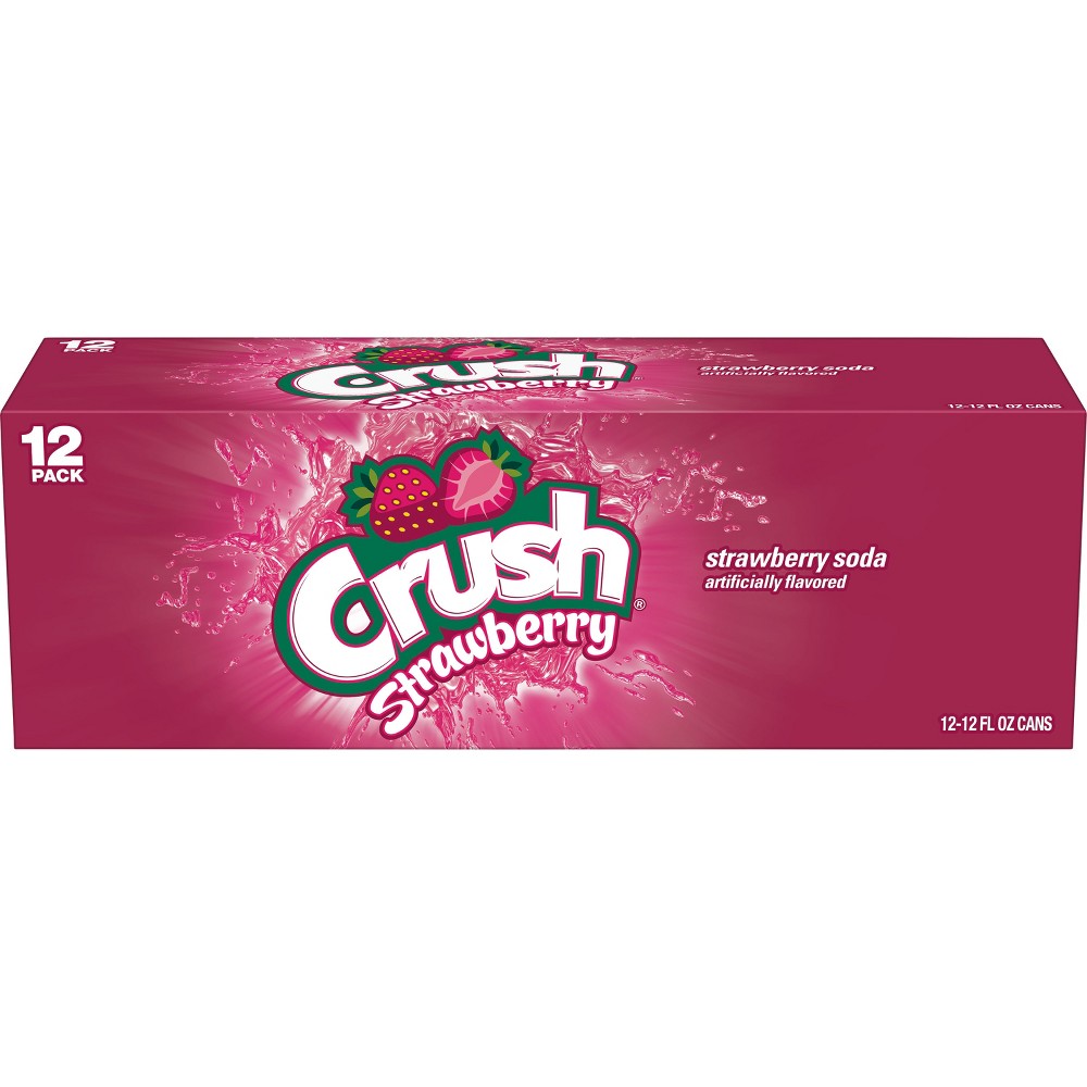 UPC 078000013627 product image for Crush Strawberry Soda 12 oz, 12 pk | upcitemdb.com