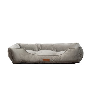 Modern Threads Medium Luxury Velvet Tufted-Style Dog Bed. - 1 of 4