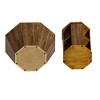 NicBex Modern Octagonal Coffee Table Set of 2 with 2-Tier Open Shelves for Living Room - 3 of 4