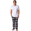 The Nightmare Before Christmas Mens' Jack Skellington Movie Pajama Pants Black - 2 of 4