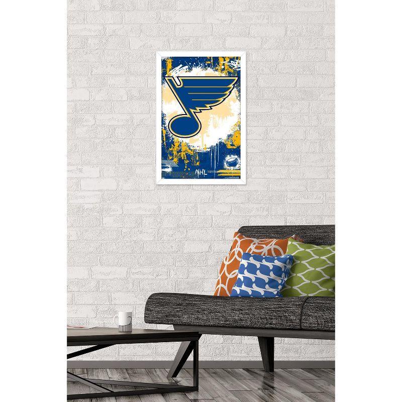 Trends International NHL St. Louis Blues - Maximalist Logo 23 Framed Wall Poster Prints, 2 of 7