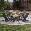 ALAULM Adirondack Chairs Set,Outdoor Chairs, Chairs with Coffee Table or Fire Pit,Widely Used in Patio, Lawn, Garden,Pool and Deck - 4 of 4