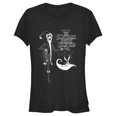 Juniors Womens The Nightmare Before Christmas Jack Skellington Sandy Claws Logo T-Shirt - image 1 of 4