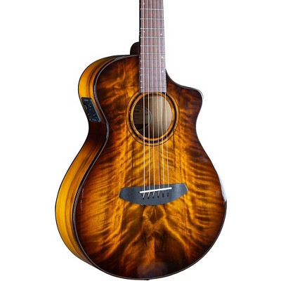 Breedlove Pursuit Exotic All-Myrtlewood Companion Acoustic-Electric Guitar Tiger's Eye