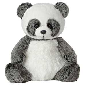 Aurora Medium Ping Panda Sweet & Softer Snuggly Stuffed Animal White 12" - 1 of 4