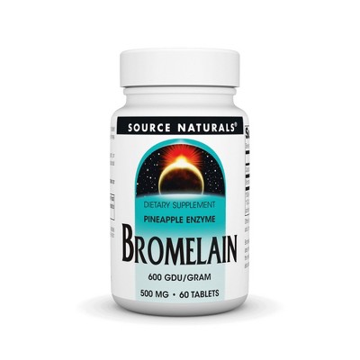 Bromelain 500mg by Source Naturals, Inc.  -  60 Tablet