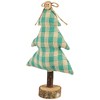 Northlight Plush Plaid Tree Christmas Decoration - 9.25" - Green and Beige - 4 of 4