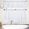 Tier Curtains, Waffle Weave Textured Short Curtains for Bathroom, Kitchen, Cafe,Waterproof Window Covering, Ideal for Small Windows and Cozy Spaces - 4 of 4