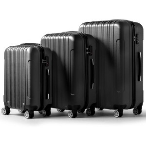 3 Piece Luggage Sets, Lightweight with 4 Spinner Wheels & TSA