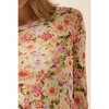 Women's Tricia Floral Mesh Top - PROMESA - 3 of 3
