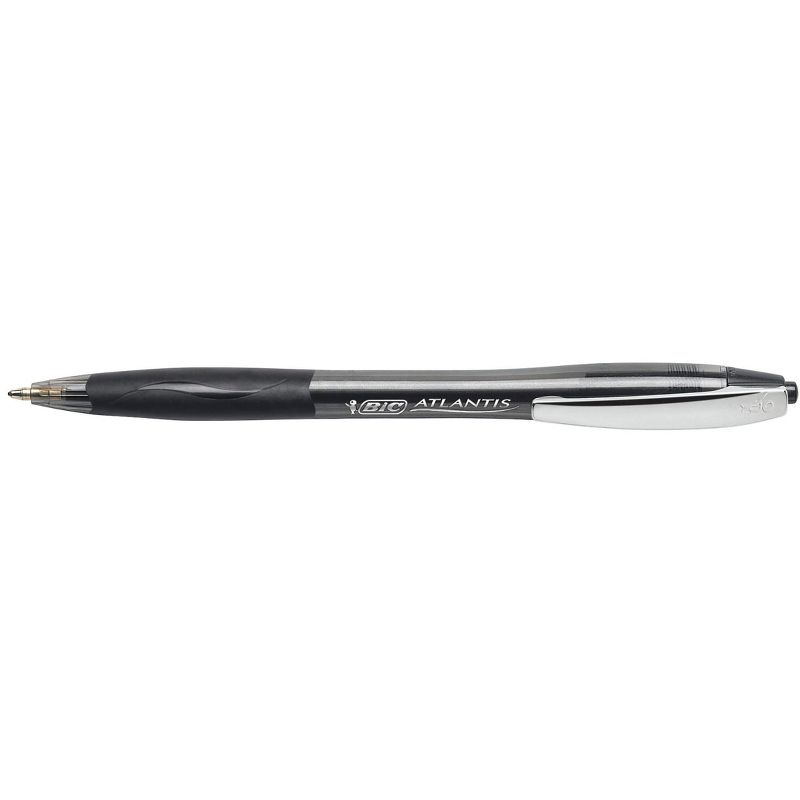 BIC Glide Retractable Ballpoint Pen, Medium Tip, Black, Pack of 12, 2 of 4