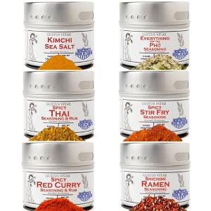 Asian Seasonings Gift Set - Tastes of Asia - Artisanal Spice Blends Six Pack | Gustus Vitae - 1 of 4