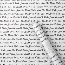 25 sq ft 'From The North Pole' Gift Wrap White - Wondershop™