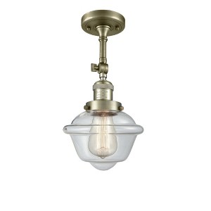 Oxford - 1 Light Semi-Flush Mount In Traditional Style-12.5 Inches Tall and 7.5 Inches Wide - 1 of 3